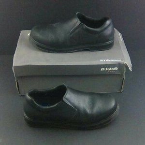 Dr SCHOLL'S Winder Mens Black Slip On Oil and Slip Resistant Shoes Size 10M